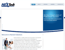 Tablet Screenshot of nextech-solutions.com